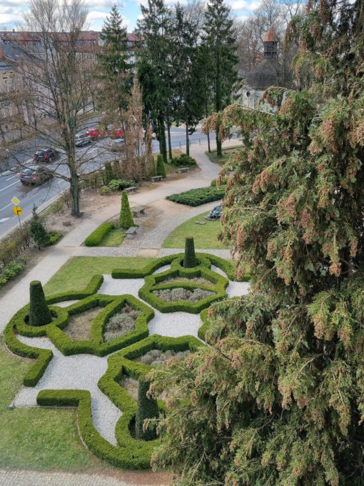 Ogrody zamkowe w Słupsku, kwiecień 2022